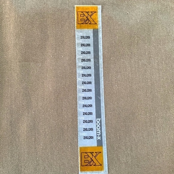 Boom-X Vintage Thick Khaki Tan Jeans Size 2XL X 20 - Picture 5 of 15